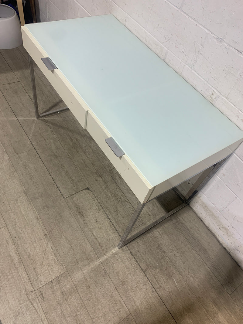 Frosted Glasstop Desk