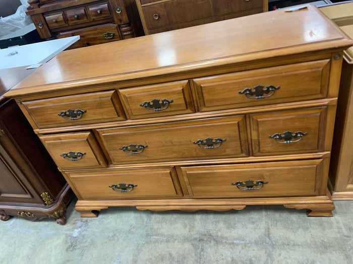 8 Drawer Bronze Handled Dresser