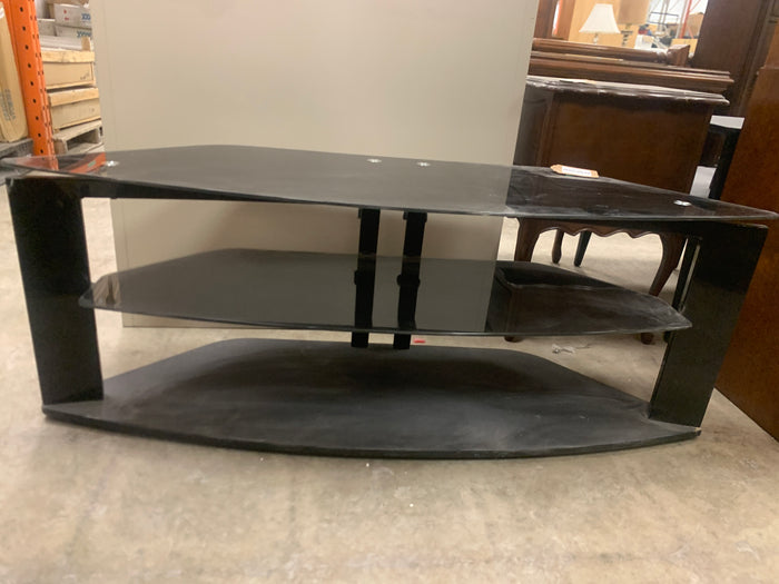 Tiered Glass Black Coffee Table