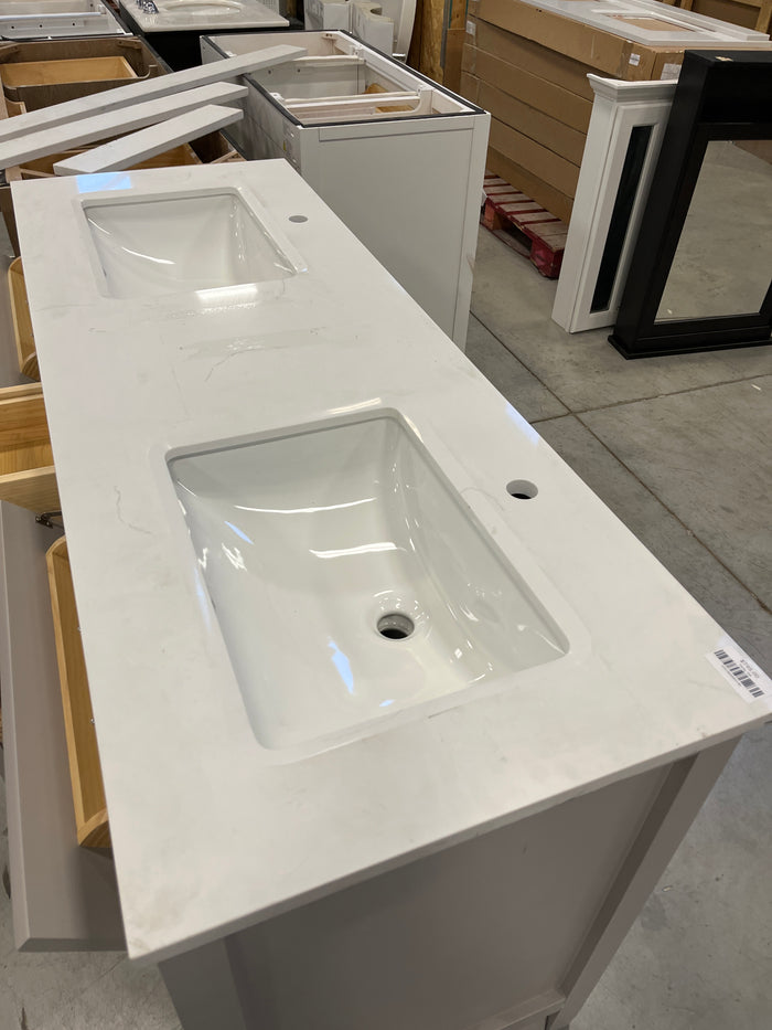 60"W Grey Ikou Bathroom Vanity