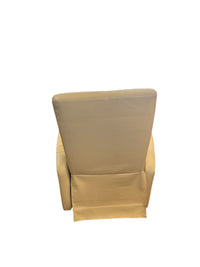 Cream Faux Leather Armchair