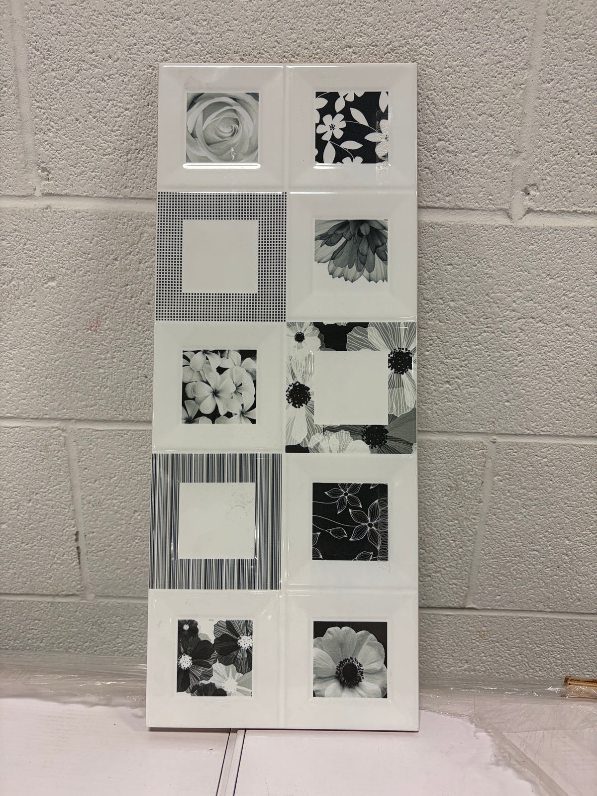 7" x 19" Floral Tile