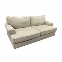 Beige Loveseat with Deep Cushions