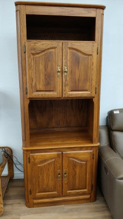 Golden Oak Tone Entertainment Media Cabinet