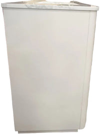 Home Decorators Collection Faraday 42-inch W x 19-inch D White Wood Single Undermount Sink Bathroom Vanity with White Cultured Marble Countertop
