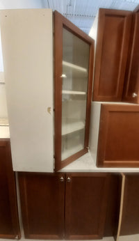Set of 15 Kitchen Cabinets in Light Brown