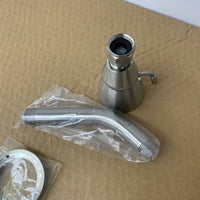 1-Handle Wall Mount Shower/Tub Faucet Trim in Satin Nickel