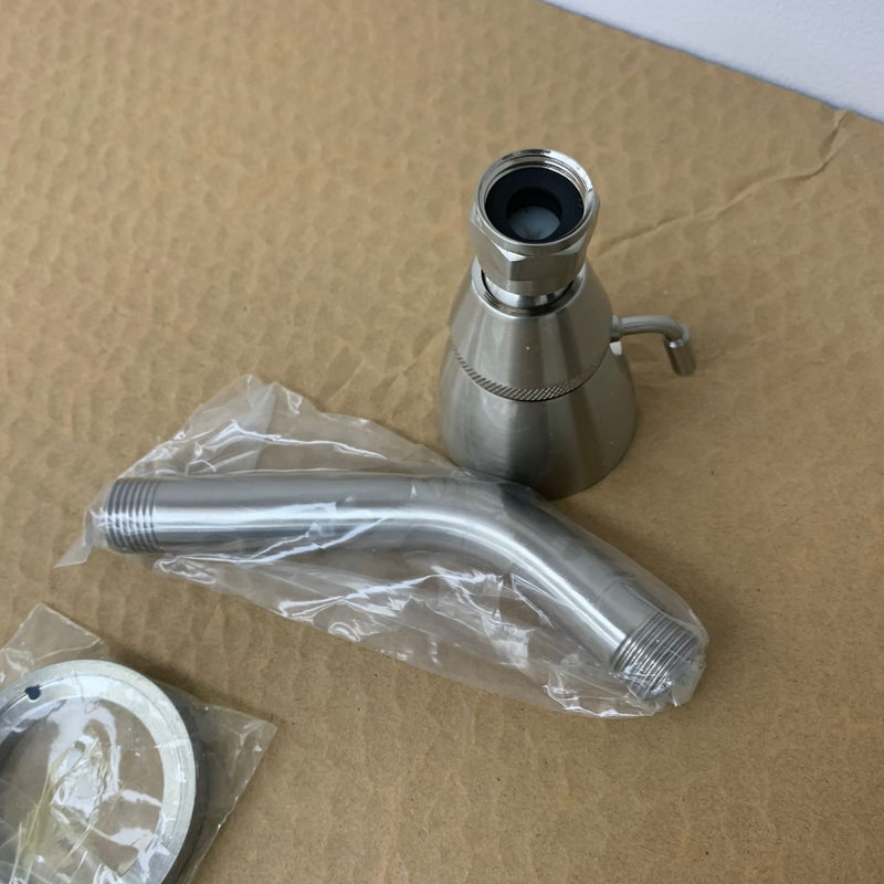 1-Handle Wall Mount Shower/Tub Faucet Trim in Satin Nickel