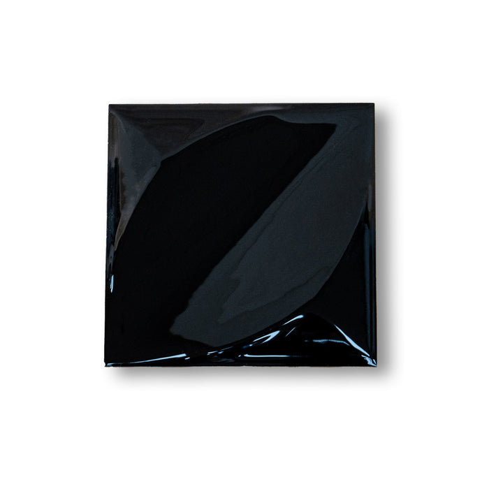 Black Brillo Ceramic Tiles - 15 x 15cm