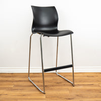 Barstool - Black W 17" x H 30 1/4" x D 16 3/8"