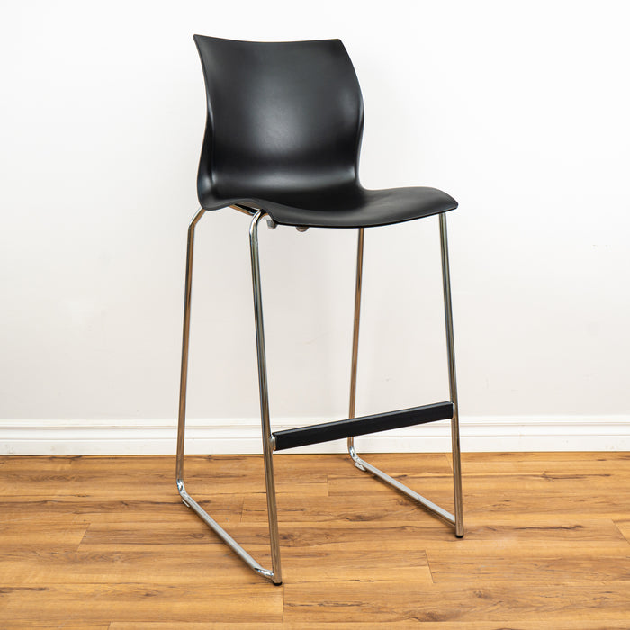 Barstool - Black W 17" x H 30 1/4" x D 16 3/8"