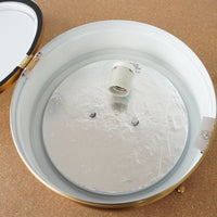 10-inch Flush Mount Light in Aged Brass