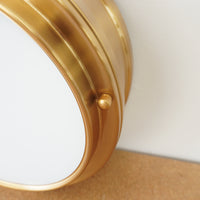 10-inch Flush Mount Light in Aged Brass