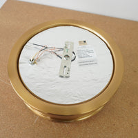 10-inch Flush Mount Light in Aged Brass