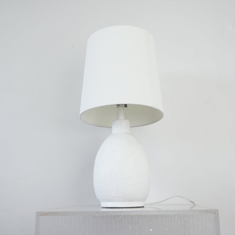 10-inch W Table Lamp Ceramic Base in White