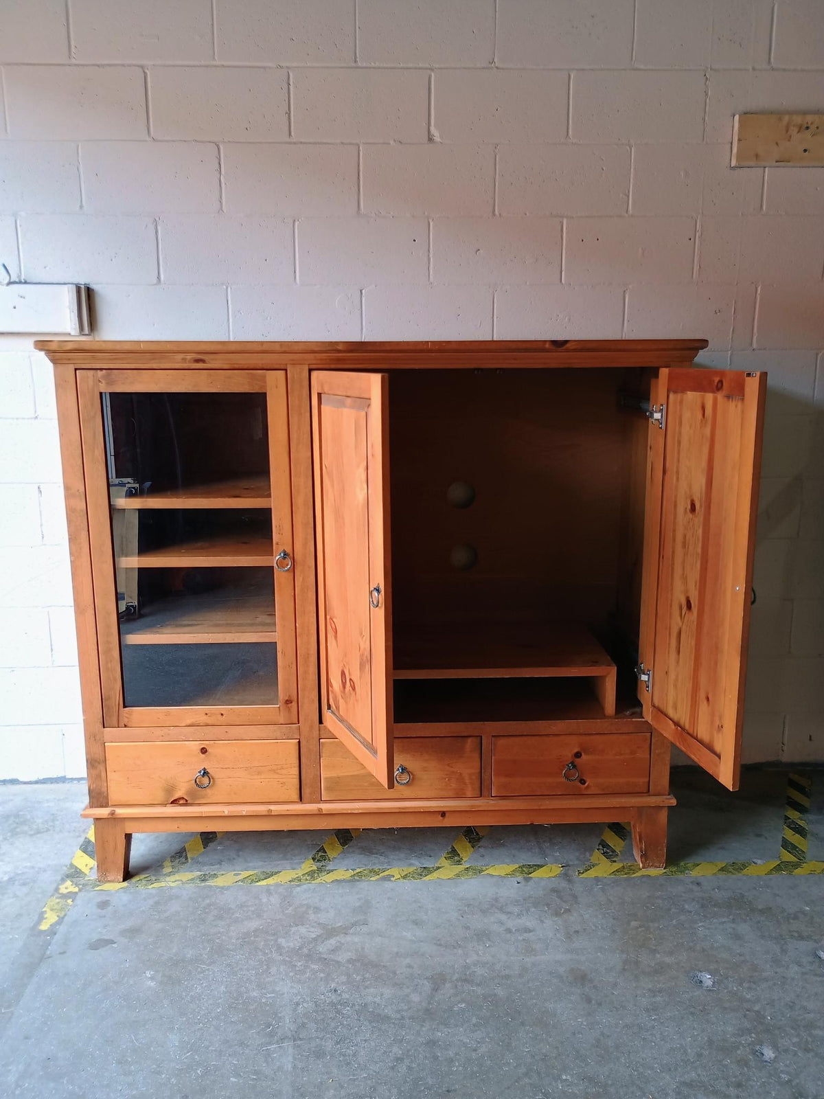 Solid Pine Entertainment Unit