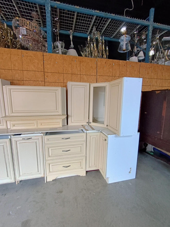 Cream Raised Panel Kitchen