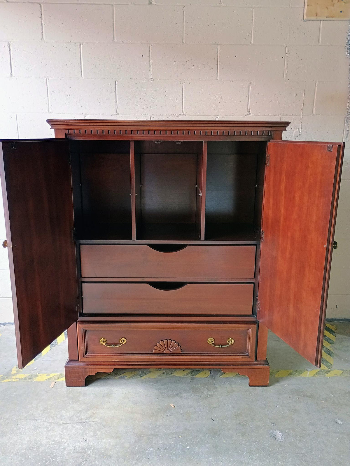 Tallboy Armoire with Hidden Drawers