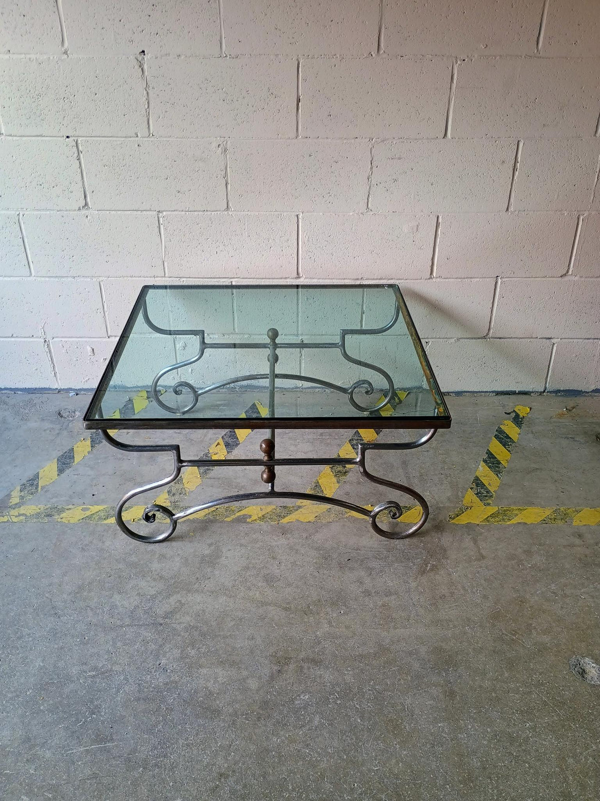 Glass Top Square Coffee Table