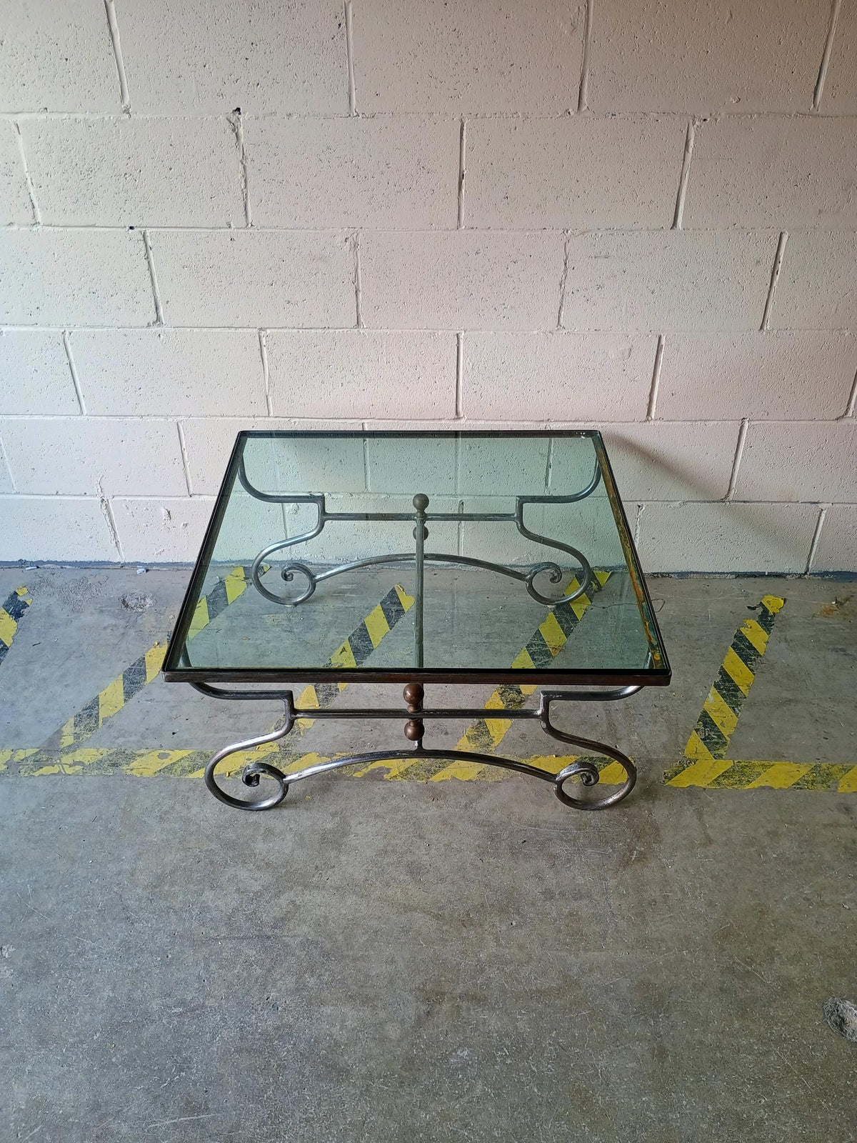 Glass Top Square Coffee Table