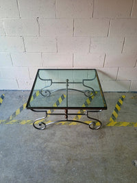 Glass Top Square Coffee Table