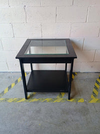 Black and Glass Side Table