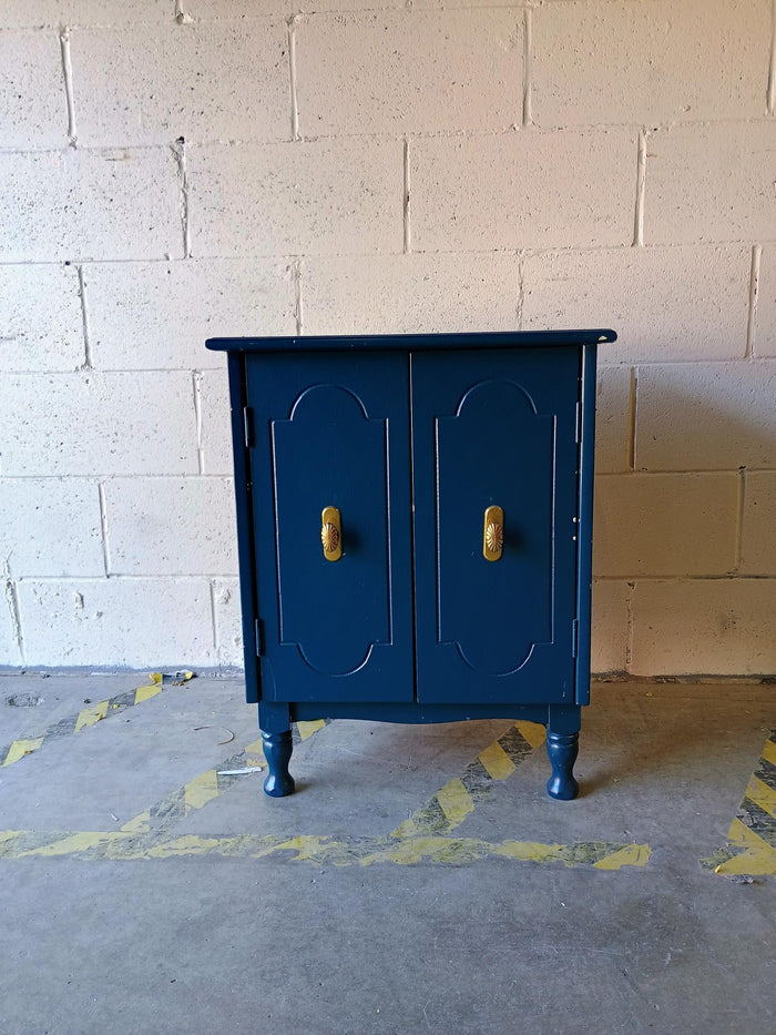 Blue Painted Nightstand