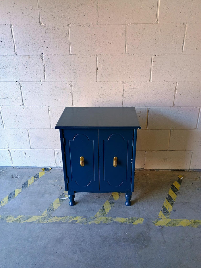 Blue Painted Nightstand