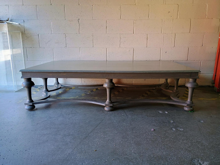 Washed Green Farmhouse Style Coffee Table