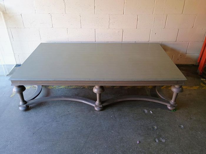 Washed Green Farmhouse Style Coffee Table