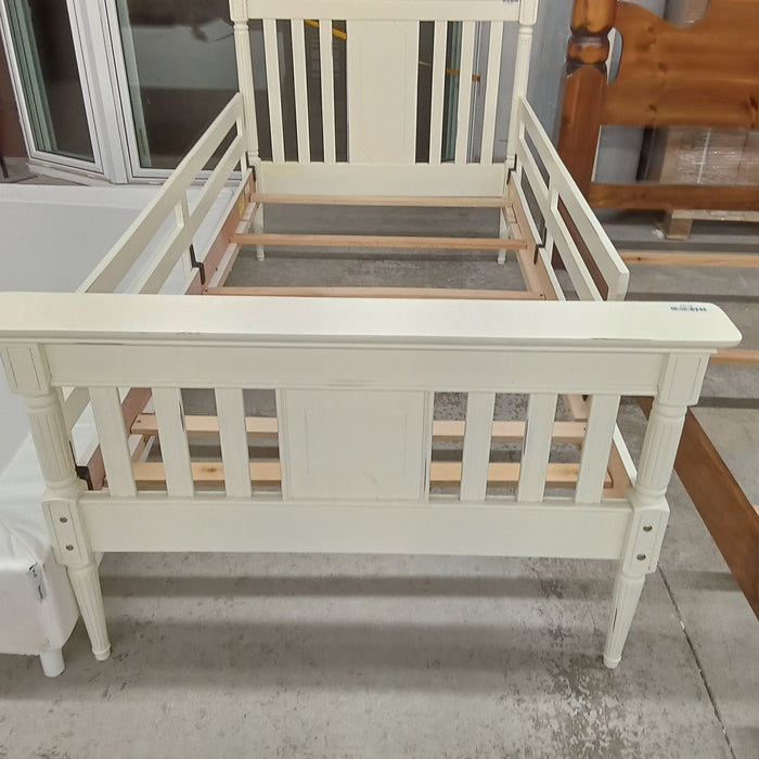 44.5"W Cream Bed Frame - Twin