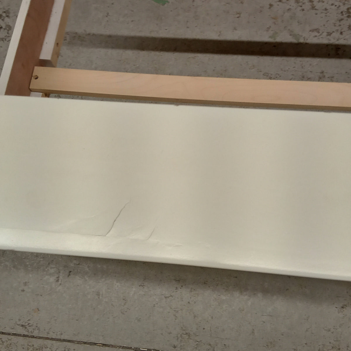 44.5"W Cream Bed Frame - Twin