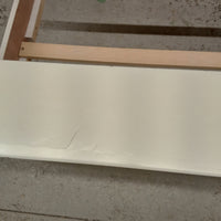 44.5"W Cream Bed Frame - Twin