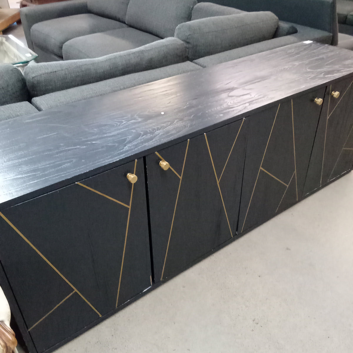 81"W Four Door Credenza