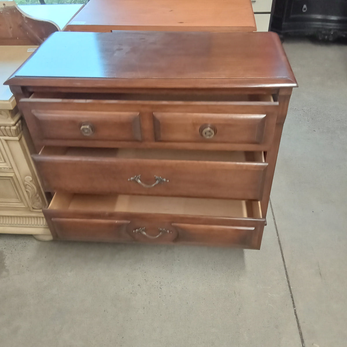 36"W 3-Drawer Wood Dresser