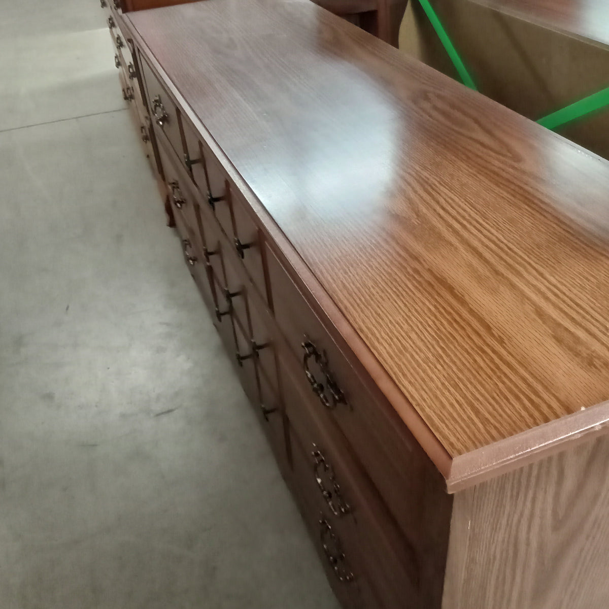 63"W 9-Drawer Dresser with Mirror