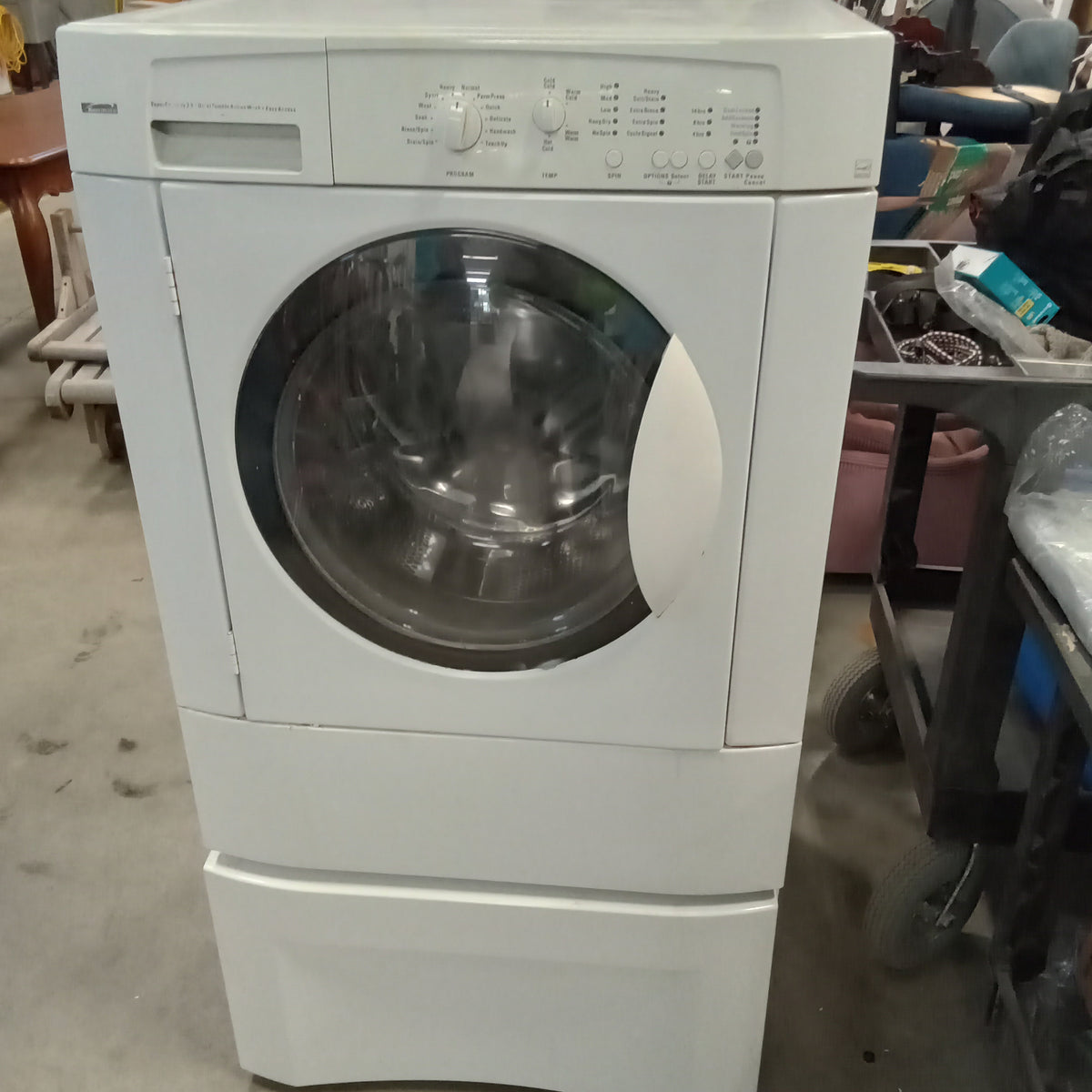 27"W Front Load Washing Machine with Lower Laundry Drawer
