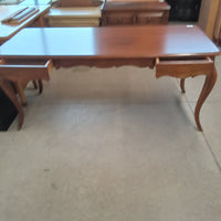 70"W Solid Wood Office Desk with Two Drawers