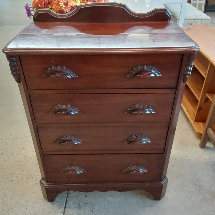 28"W Solid Wood Vintage Drop Top Secretary Desk