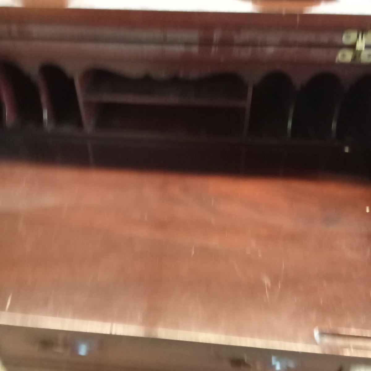 28"W Solid Wood Vintage Drop Top Secretary Desk