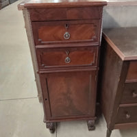 19.5"W Vintage Two Drawer Cabinet