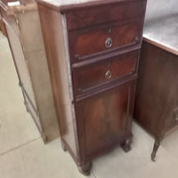 19.5"W Vintage Two Drawer Cabinet