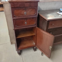 19.5"W Vintage Two Drawer Cabinet