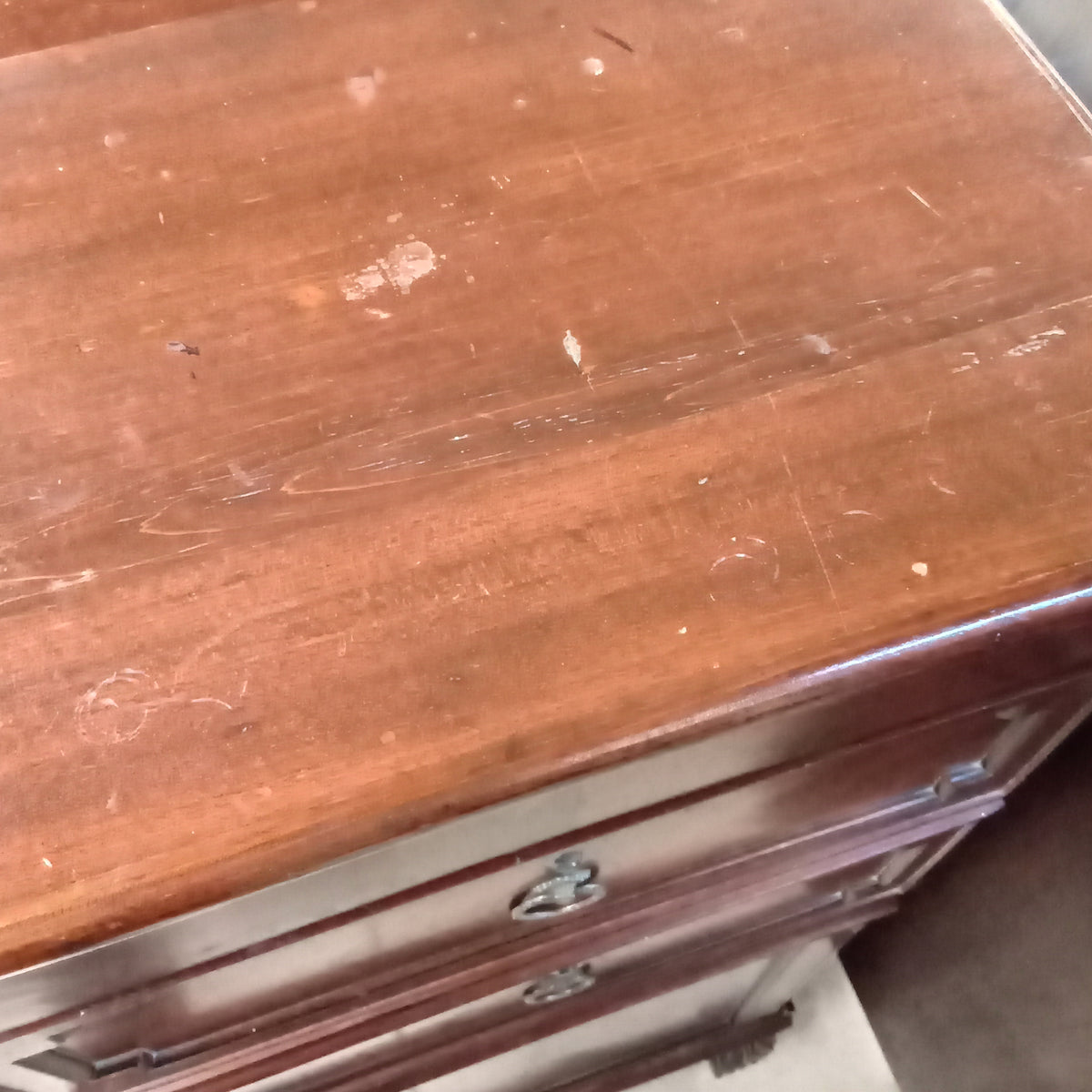 19.5"W Vintage Two Drawer Cabinet
