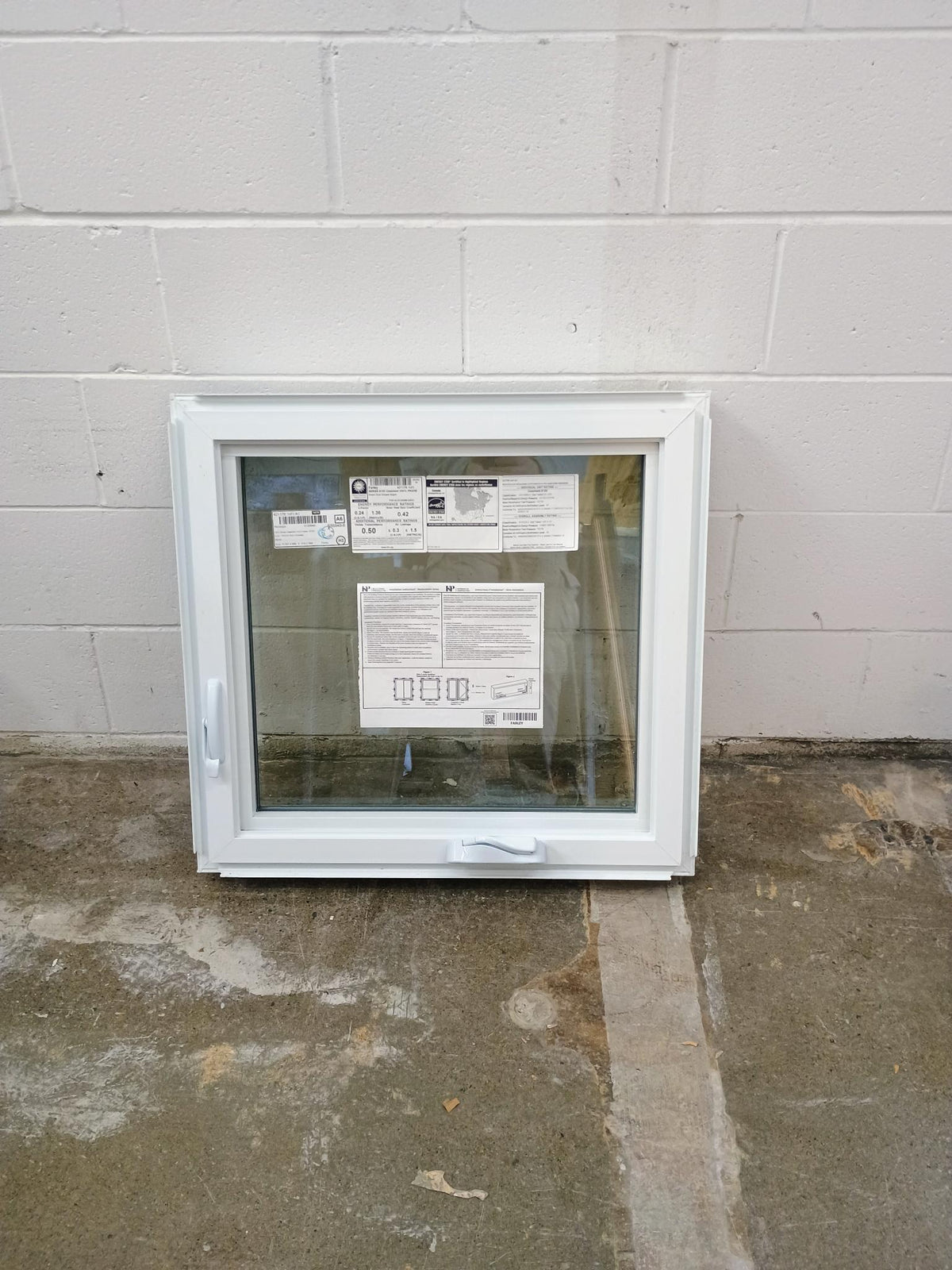 27 inch W x 26 inch H Casement Window