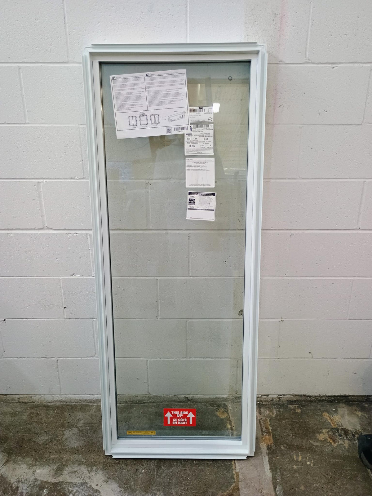 23 inch W x 59 inch h Fixed Window