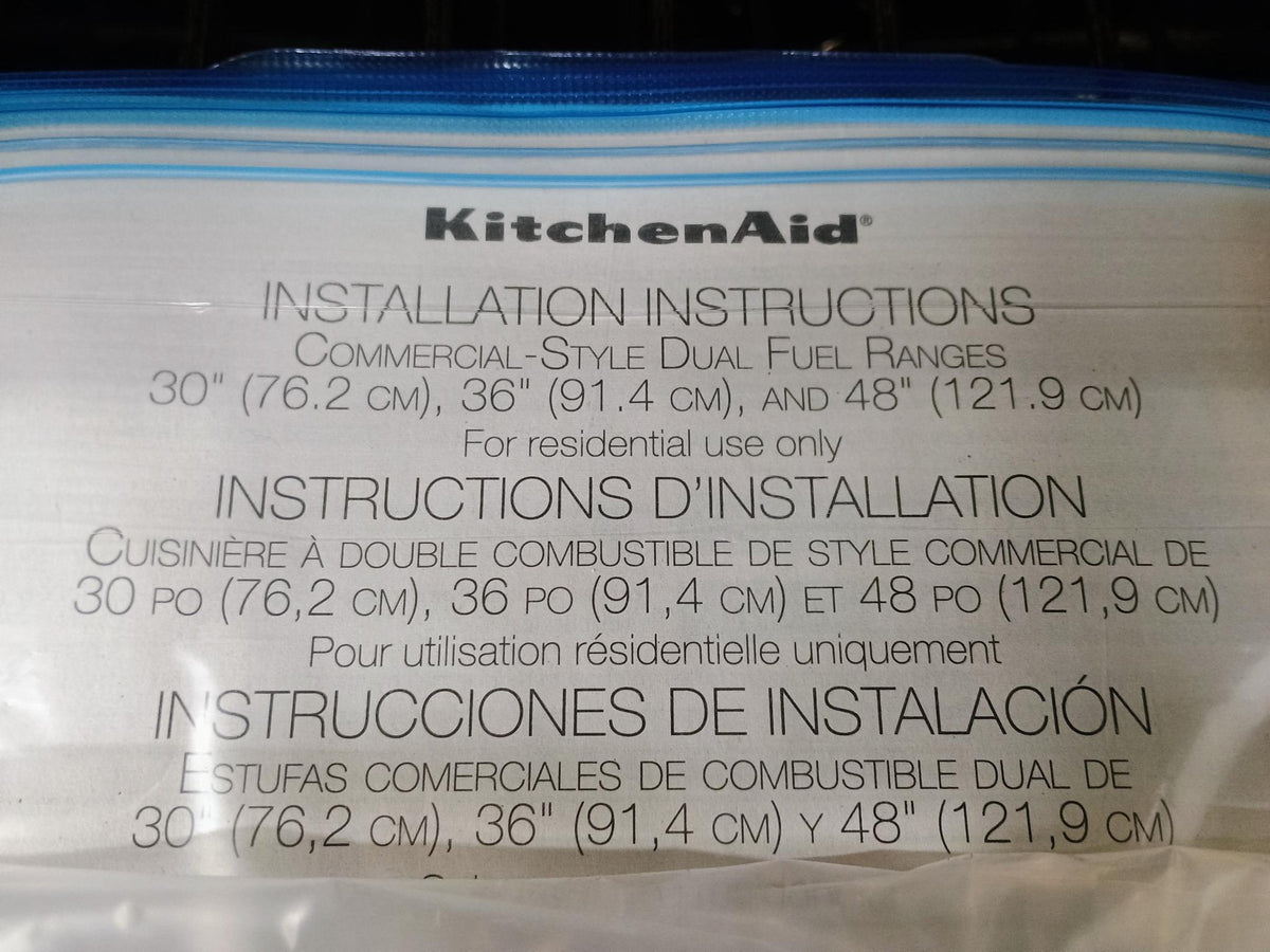 Kitchen Aid Commercial Style Dual Fuel Range