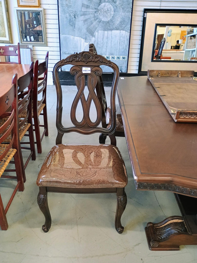 Dark Brown Dining Table with 4 Chairs