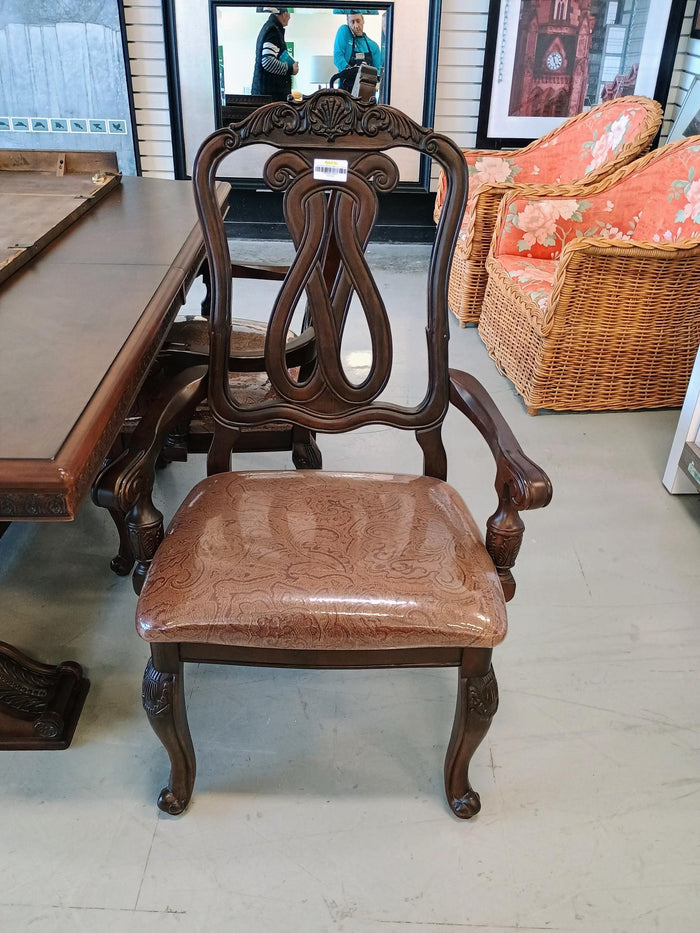 Dark Brown Dining Table with 4 Chairs