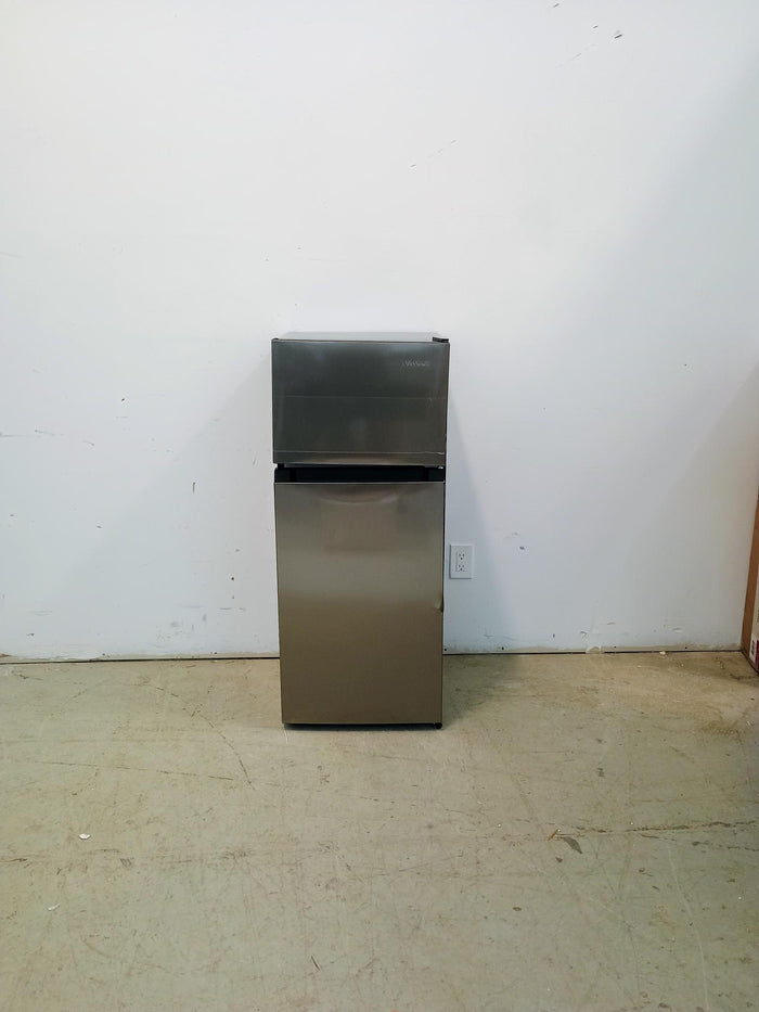 Vissani 4.5 cu. ft. Stainless Steel 2-Door Mini Refrigerator